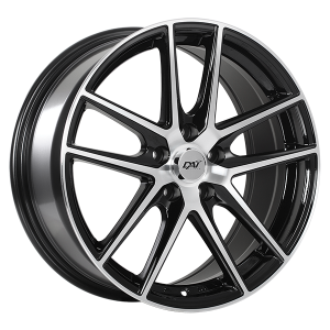 14x6.0 4x100 LEVEL ET38 Gloss Black - Mach.Face CB73.1 60'