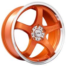 15X6.5 4X100 CANDY ET 40 CB73.1 TANGERINE REBORD MACHIN?E
