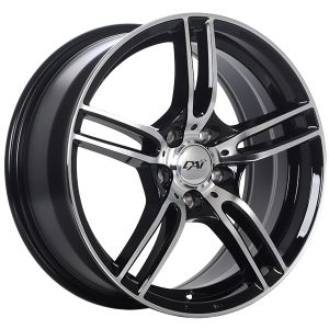 15x6.5 4x100 Mazza ET40 Gloss Black - Mach CB73.1 60'