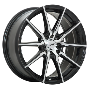 15X6.5 5X114.3 RAZE ET40 60' CB73.1 GLOSS BLACK - MACH.FACE