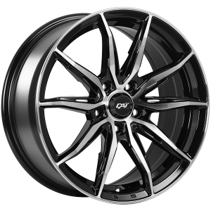 16x7.0 5x100 Frantic ET39 Gloss Black - Mach CB73.1 60'