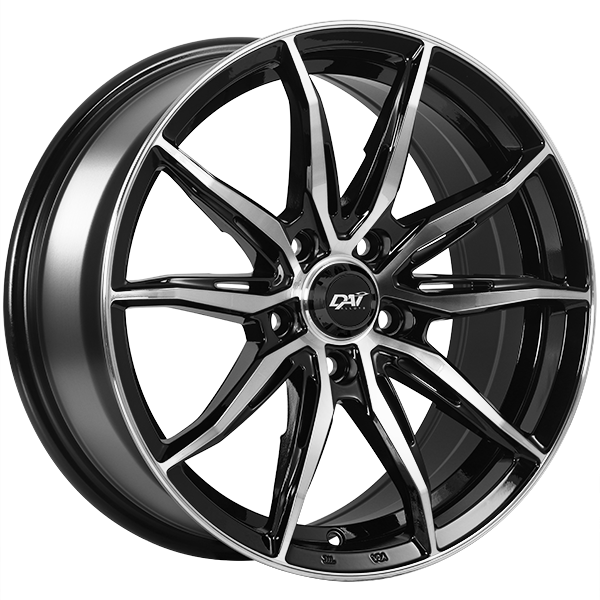 16x7.0 5x114.3 Frantic ET39 Gloss Black - Mach CB67.1 60'