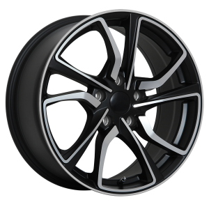 16x7.0 5x114.3 Replica 79 ET40 Satin Black - Mach. Face-Mach. Line CB64.1 R12
