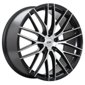 17x7.0 5x114.3 Rennsport ET45 Gloss Black - Machined Face CB73.1 60'