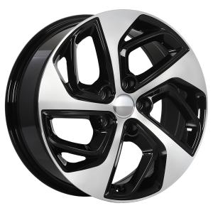 17x7.0 5x114.3 Replica 141 ET50 Gloss Black Machined Face CB67.1 60'