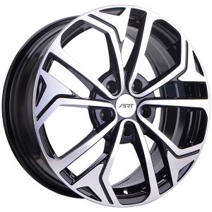 17x7.0 5x114.3 Replica 186 ET45 Gloss Black - Mach CB67.1 60'