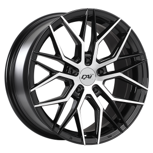 17x7.5 5x100 MUZE ET40 Gloss Black - Mach.Face CB73.1 60'