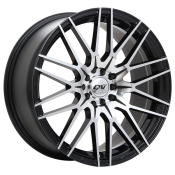 17X7.5 5X100/5X112 REBEL ET45 CB73.1 BLACK MACH. FACE