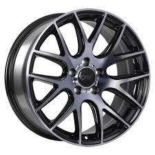17x7.5 5x114.3 Autobahn ET42 Gloss Black - Smoked Clear CB73.1 60'
