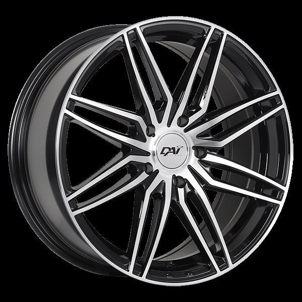 17x7.5 5x114.3 GOAL ET42 Gloss Black - Mach.Face CB73.1 60'