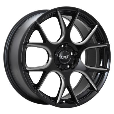 17X7.5 5X114.3 VENOM ET42 60' CB73.1 GLOSS BLACK - MILLED EDGE