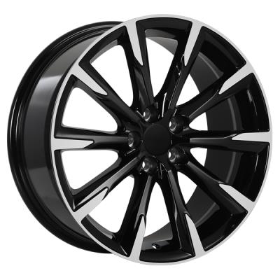 18x8.0 5x108 Replica 135 ET42 Gloss Black - Machined Face CB63.4 60'