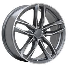 18X8.0 5X112 R36 ET42 CB66.5 MATT GUNMETAL MACH. FACE