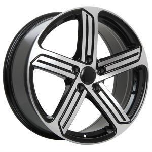 18X8.0 5X112 R40 ET45 CB57.1 GLOSS BLACK MACH. FACE