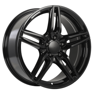 18x8.0 5x112 Replica 158 ET40 Gloss Black CB66.6 Radius R13