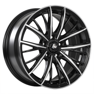18x8.0 5x114.3 AKIDO ET40 Gloss Black - Mach.Face CB73.1 60'