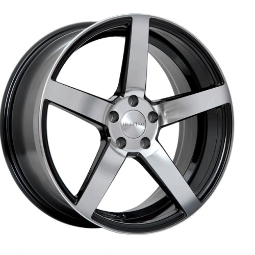 18X8.0 5X114.3 BOSS ET42 CB73.1 BLACK W/DIAMOND FACE