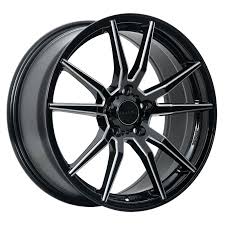 18X8.0 5X114.3 KARBON ET45 CB73.1 GLOSS BLACK MILLED