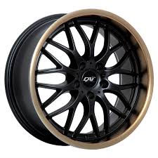 18X8.0 5X114.3 PASSION  ET 45 CB: 73.1 SATIN BLACK - MATT BRONZE LIP