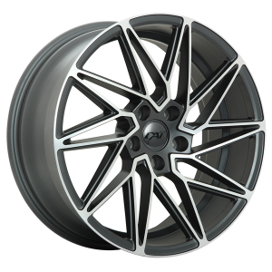 18X8.0 5X114.3 VX ET35 60' CB73.1 SATIN DARK GUNMETAL - MACH.FACE
