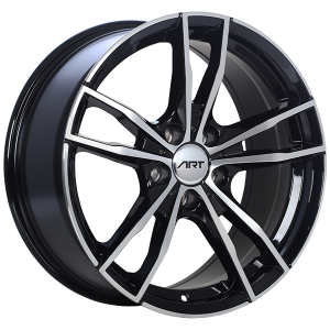 18x8.0 5x120 Replica 190 ET35 Gloss Black - Mach CB72.6 60'