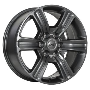 18x8.0 6x139.7 Force 6 ET20 Dark Gunmetal CB77.8 Conical