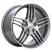 18X8.5 5X112 R30 ET45 CB66.6 GUNMETAL MACH. FACE