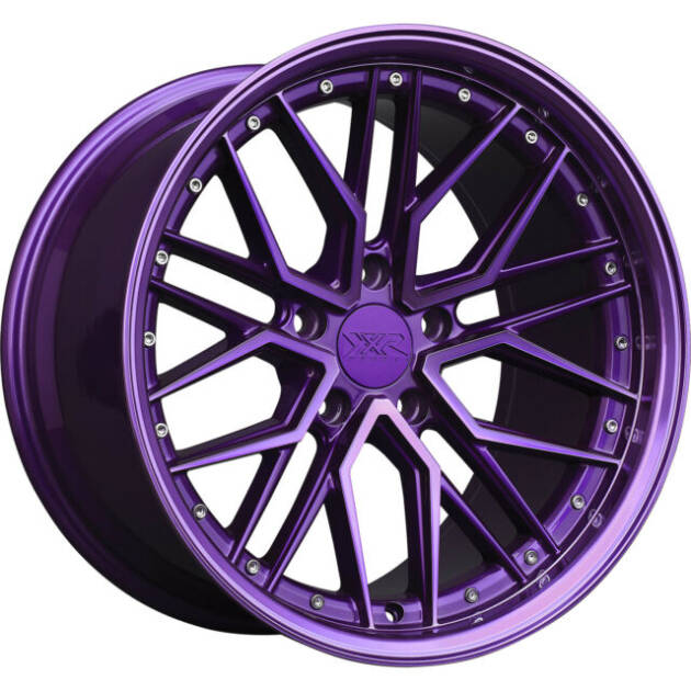 18X8.5 5X114.3 XXR 571 DIAMOND CUT PURPLE ET35 CB73.1