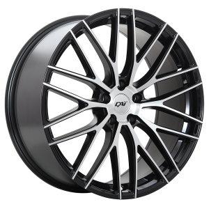 19x8.0 5x114.3 Rennsport ET45 Gloss Black - Machined Face CB73.1 60'
