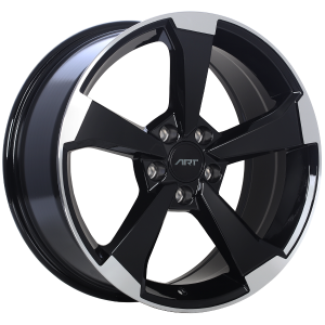 19X8.5 5X112 Replica 191 ET35 Gloss Black - Mach CB66.5 R13