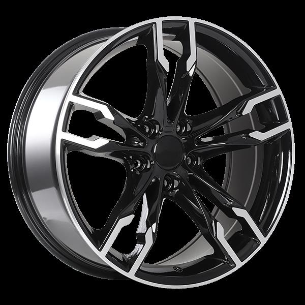 19X8.5 5X120 R165 ET35 GLOSS BLACK - MACH.FACE CB72.6 60'