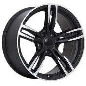 19X8.5 5X120 R61 ET35 CB72.6 SATIN BLACK MACHINED FACE
