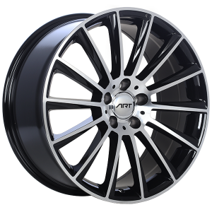 19X9.5 5X112 Replica 194 ET45 Gloss Black - Mach CB66.6 R14