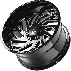 20X10 6X135/139.7 ZEUS ET-19 GLOSS BLACK MILLED EDGE CB87.1