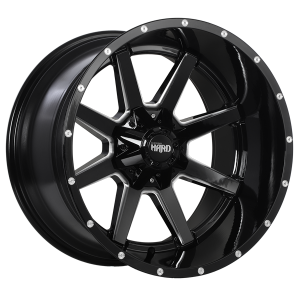 20X12 5X139.7 JOLT ET-44 GLOSS BLACK MILLED EDGE CB77.8 60'