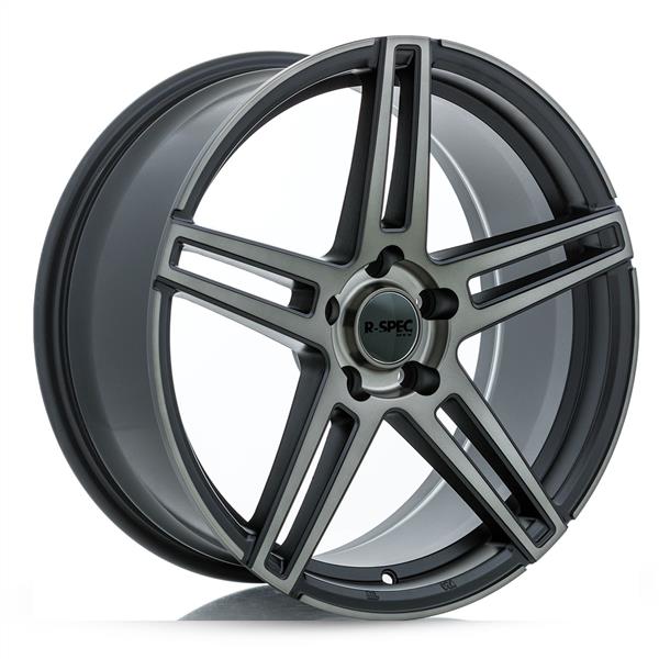 20X8.5 5X120 R-Spec Mystique Black With Brushed Face Et38 Cb74.1