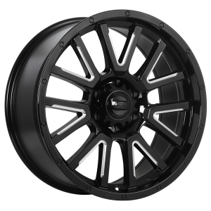 20x9.0 5x150 Karv ET-12 Gloss Black Milled Edge CB110.1 60'