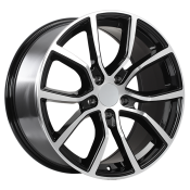 20X9.5 5X130 R169 ET45 GLOSS BLACK - MACH.FACE CB71.5 R14