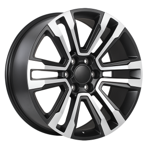 22x9.0 6x139.7 Replica 147 ET31 Satin black machined Face CB78.1 60'