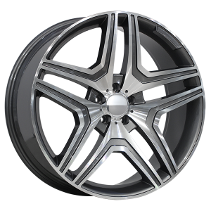 22X9.5 5X112  MR84 ET40 GUNMETAL MACH. FACE CB66.6 R13