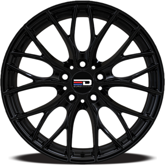 EURO DESIGN 18X8 (EFS) CAMILLO ET42 CB72.6  GLOSS BLACK (EFS SEAT)