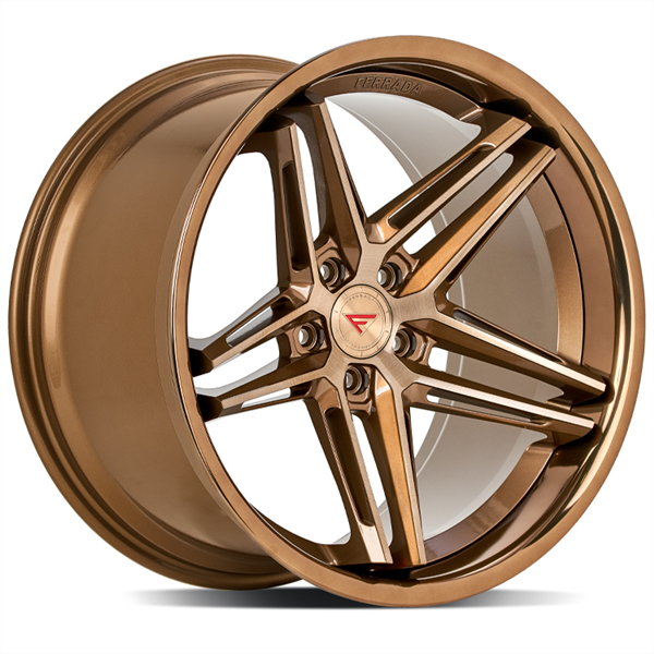 FERRADA WHEELS - CM1 - 20X11.5  5X112  ET30  BRUSHED COBRE / BRONZE POLISH LIP C.B 66.56 (DISPLAY WHEEL)
