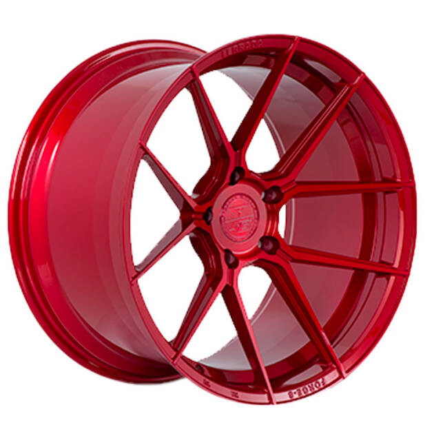 FERRADA WHEELS FORGE - F8-FR8 - 20X12  5X112  ET33  BRUSHED ROUGE . C.B 66.56 (DISPLAY WHEEL)