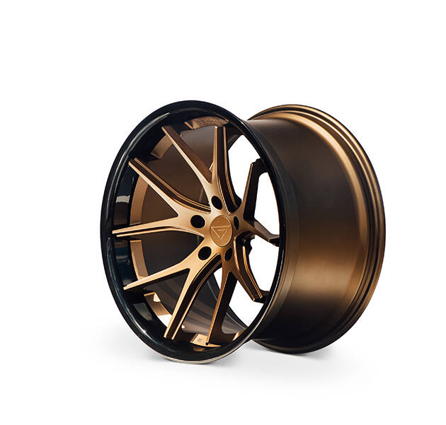 FERRADA WHEELS - FR2 - 20X11.5 5X112 ET15 MATTE BRONZE / GLOSS BLACK LIP  C.B 66.56 (DISPLAY WHEEL)