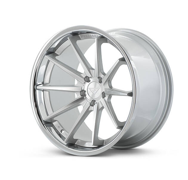 FERRADA WHEELS - FR4 - 20X8.5 5X114 ET40 MACHINE SILVER / CHROME LIP  C.B 73.1