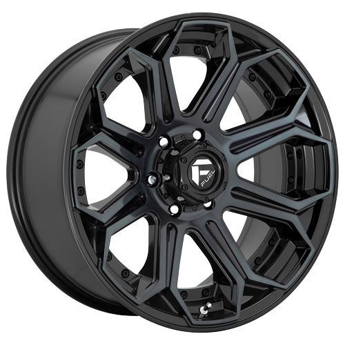 FUEL SIEGE 22X10 GLOSS BLACK  6X139.7 CB:106.1 ET: -18MM