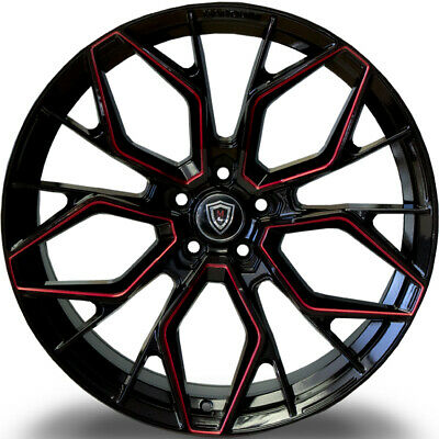MARQUEE-LUXURY-20X9 5X120 GLOSSBLACK / RED MILLED 33/74.1