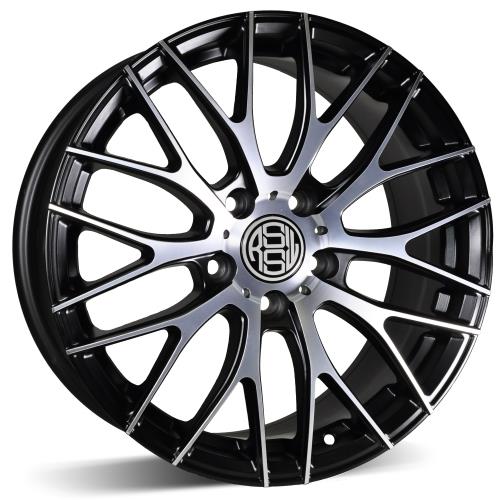 RSSW 18X8.5 5X114.3 TOURING ET42 CB67.1 GLOSS BLACK MACHINE FACE