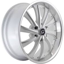 G - LINE-RACING-22X9.5 5X115 0016 WHITE POLISH/POLISH LIP (W-P) 20/73.1